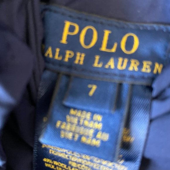 Polo Ralph Lauren Down Fill Green & Navy Reversible Boys Winter Puffer Vest 7 - Picture 5 of 5